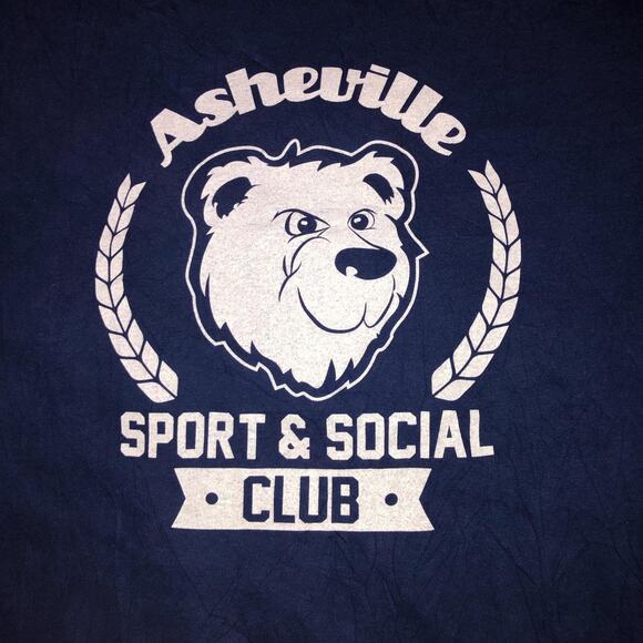Men's Navy Asheville Sport & Social Club Graphic Tee - Picture 3 of 3